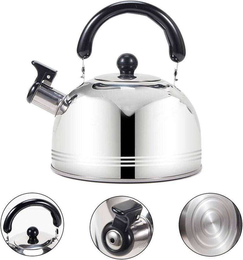 Inductie Fluitketel Waterkoker Snel Water Koken Composiet Warmtegeleiding 4L Capaciteit