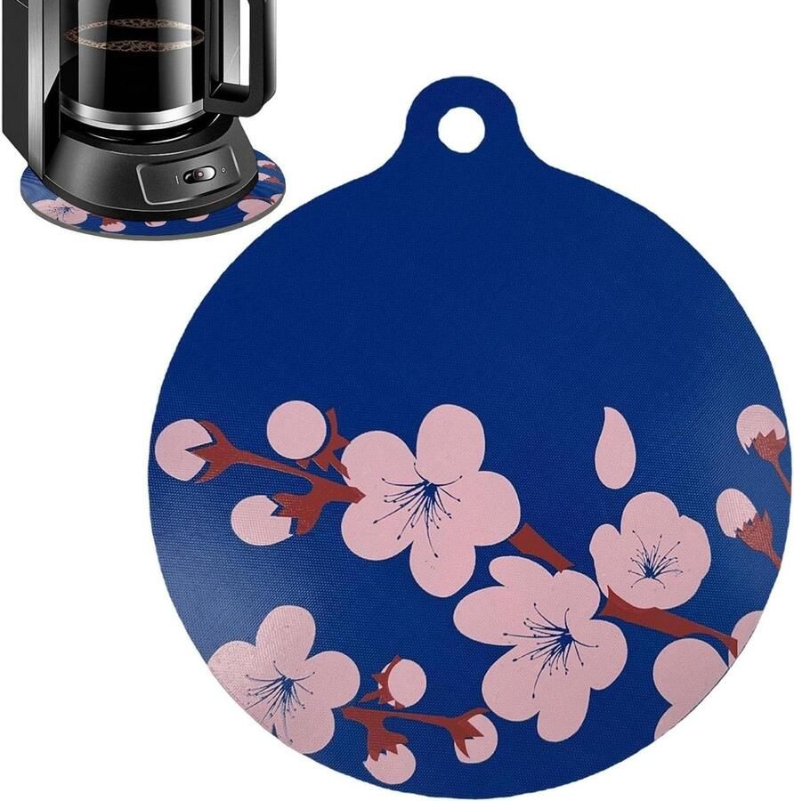 Inductie Fornuis Mat Siliconen Kussen Kookplaat Beschermen Antislip Onderkant 27.5 x 24.6 cm Blauw