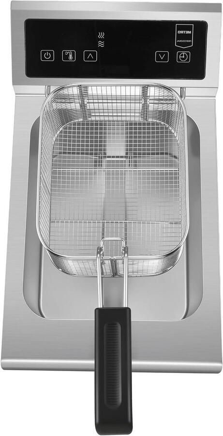 Inductie Frituurpan Professionele Frituur Grote Porties Frituren Met Aftapkraan 8 Liter Zilver