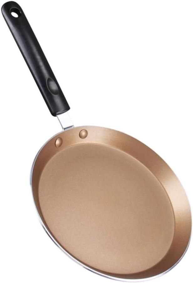 Inductie Grillpan Koekenpan Omeletpan Lekker Koken Anti-aanbaklaag 38 cm Goudkleurig