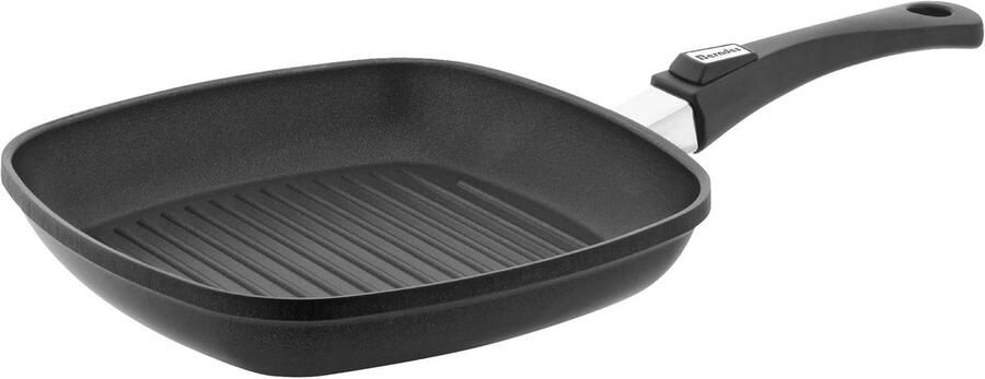 Grillpan Koekenpan Lekker Grillen Gietaluminium 30 cm Zwart