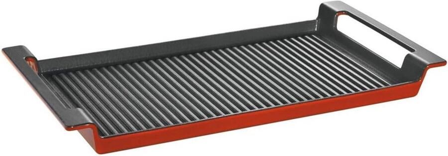 Inductie Grillplaat van Gietijzer 44 x 24 cm Ideaal voor Gezond Koken