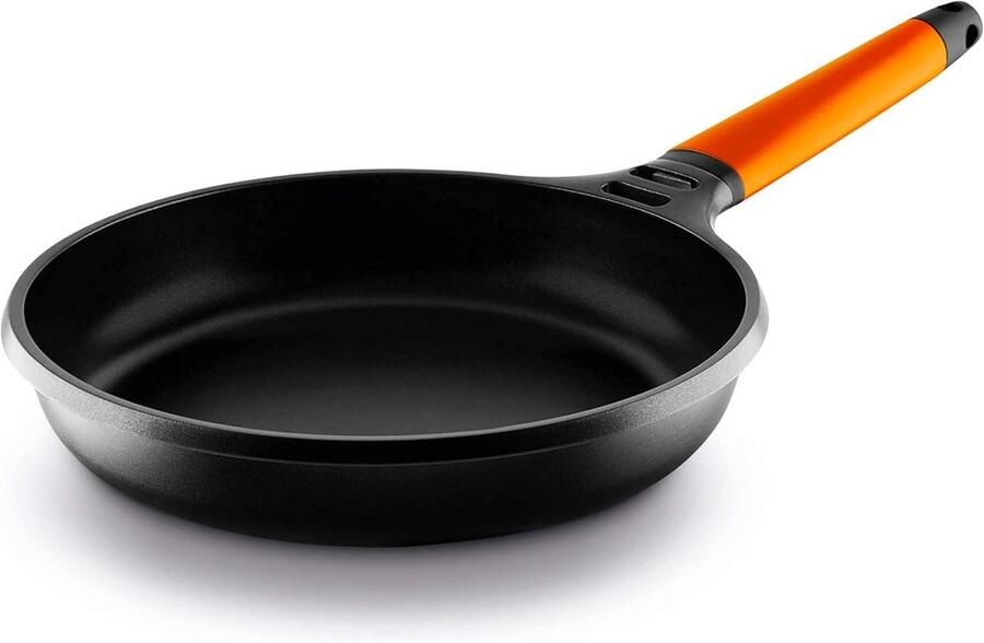 Inductie Koekenpan 24 cm Gietijzer Anti Aanbak Afneembaar Handvat