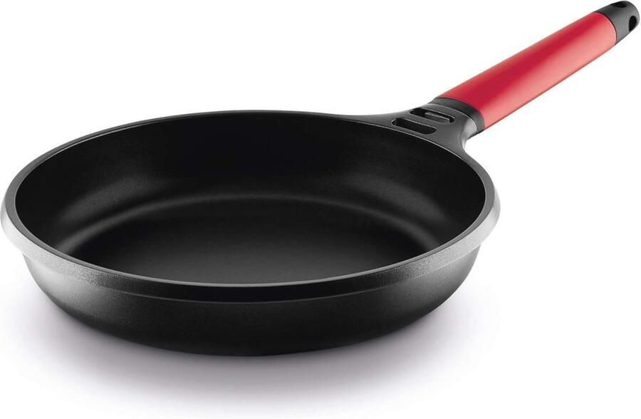 Inductie Koekenpan 24 cm Rood Duurzaam en Efficiënt Koken