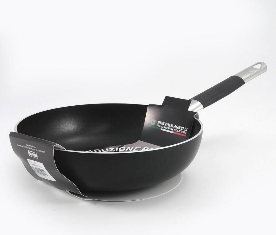 Inductie Koekenpan 24 cm Zwart Aluminium met Antiaanbaklaag en Koel Handvat