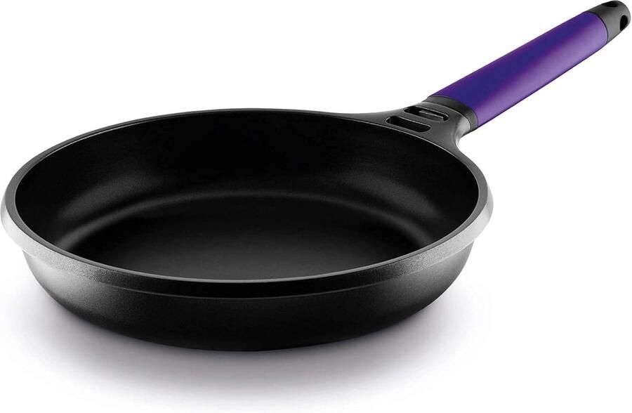 Inductie Koekenpan Afneembaar Handvat Pan Dagelijks Koken Gegoten Aluminium 22 cm Paars