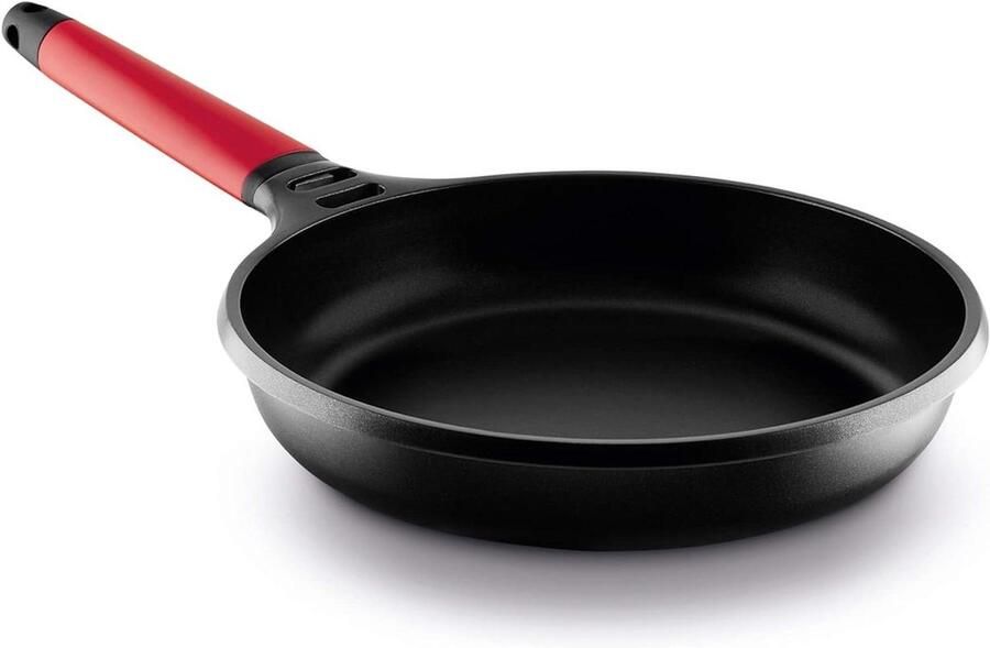 Inductie Koekenpan Gelijkmatig Koken Afneembare Handgreep 18 cm Rood