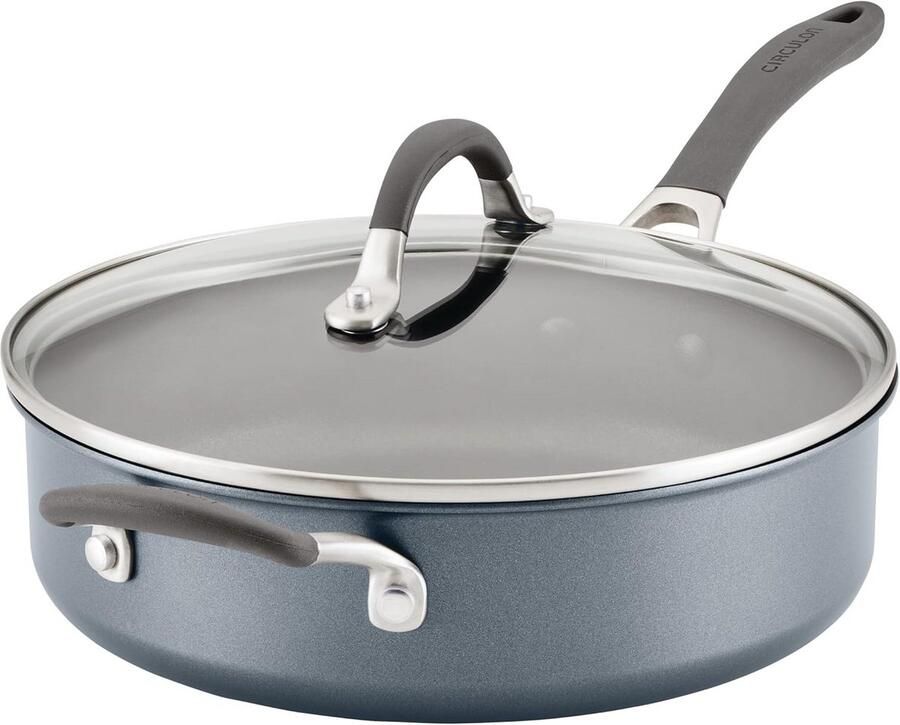Inductie Koekenpan met Deksel en Hulpvat Krasbestendig Anti-aanbaklaag 5 Liter