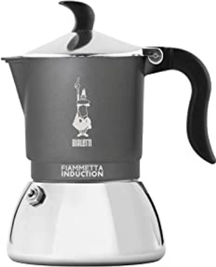 Inductie Koffiemachine voor 2 Tassen Aluminium en Staal