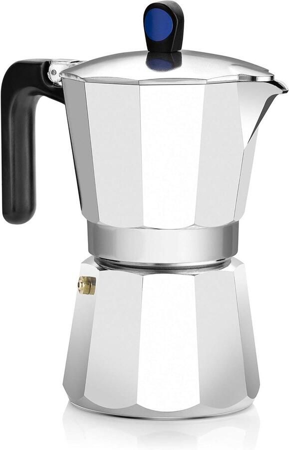 Inductie Koffiezetapparaat Italiaans Koffiezetter Koffie Maken Volledig Inductie Systeem 6 Kopjes Zilver