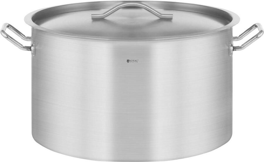 Inductie Kookpan 59 Liter Roestvrij Staal Professionele Kookpot met Deksel voor Gas en Elektrisch