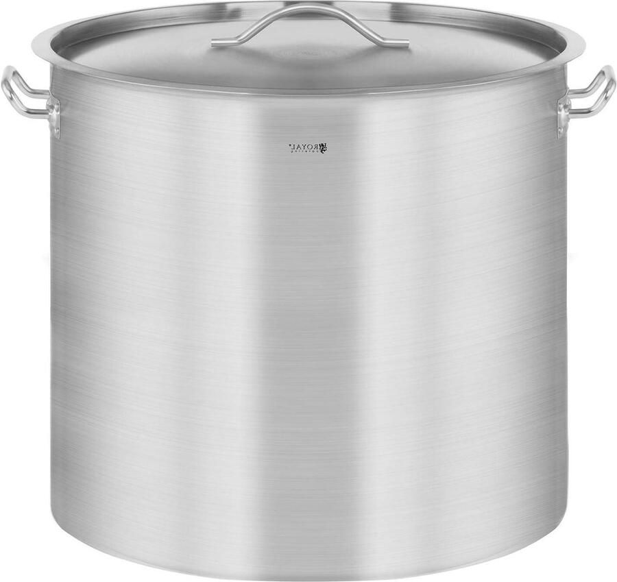 Inductie Kookpan Soeppan RVS Grote Porties Koken Drielaagse Bodem 12 Liter Roestvrij Staal