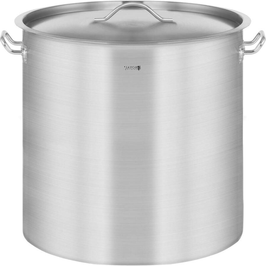 Inductie Kookpan Soeppan RVS Grote porties koken Drielaagse bodem 36 Liter Roestvrij staal