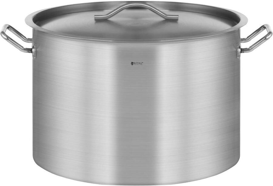Inductie Kookpan Soeppan RVS Grote porties koken Gelijkmatige warmteverdeling 106 Liter Roestvrij staal