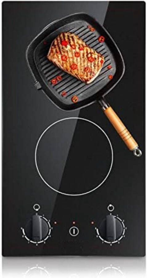 Inductie kookplaat 2 pits Electrische kookplaat 2 pit Kookplaat 2 pits 2-zone 30cm