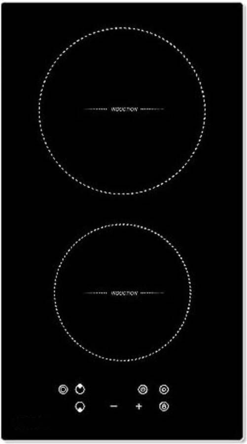 Inductie kookplaat 2 pits Electrische kookplaat 2 pit Kookplaat 2 pits 28cm 2 Brenner
