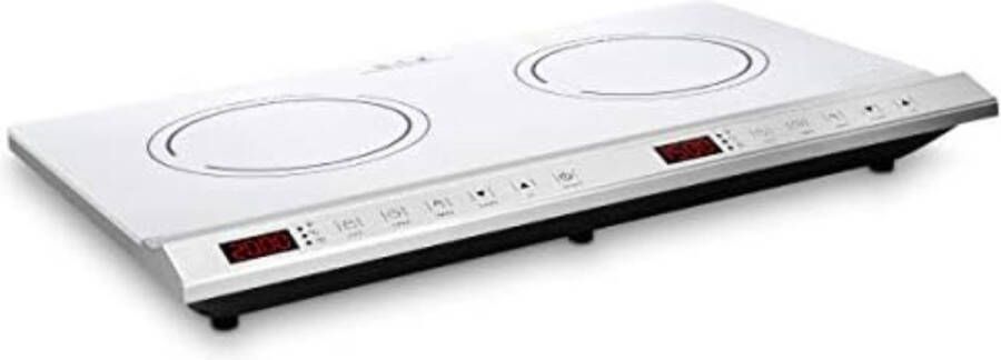 Inductie kookplaat 2 pits Electrische kookplaat 2 pit Kookplaat 2 pits Wit