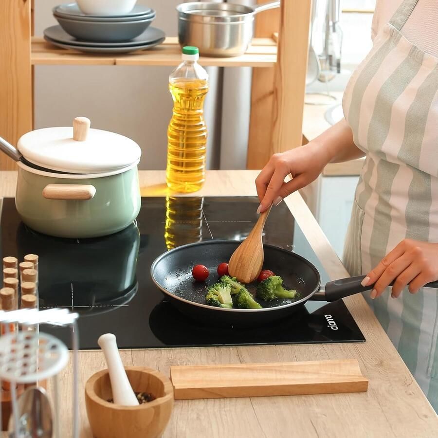 Inductie Kookplaat 4 Pitten Snel Koken Energiezuinig 7200 W Zwart
