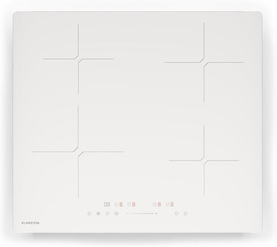 Inductie Kookplaat 4 Zones Snel Koken 7800 Watt Boost 60 cm Zwart