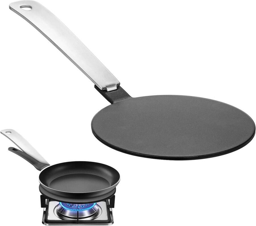 Inductie Kookplaat Adapter Hittegeleider Plaat Kleine Pannen Gebruiken Versterkt Composiet Plaat 14 cm Zwart