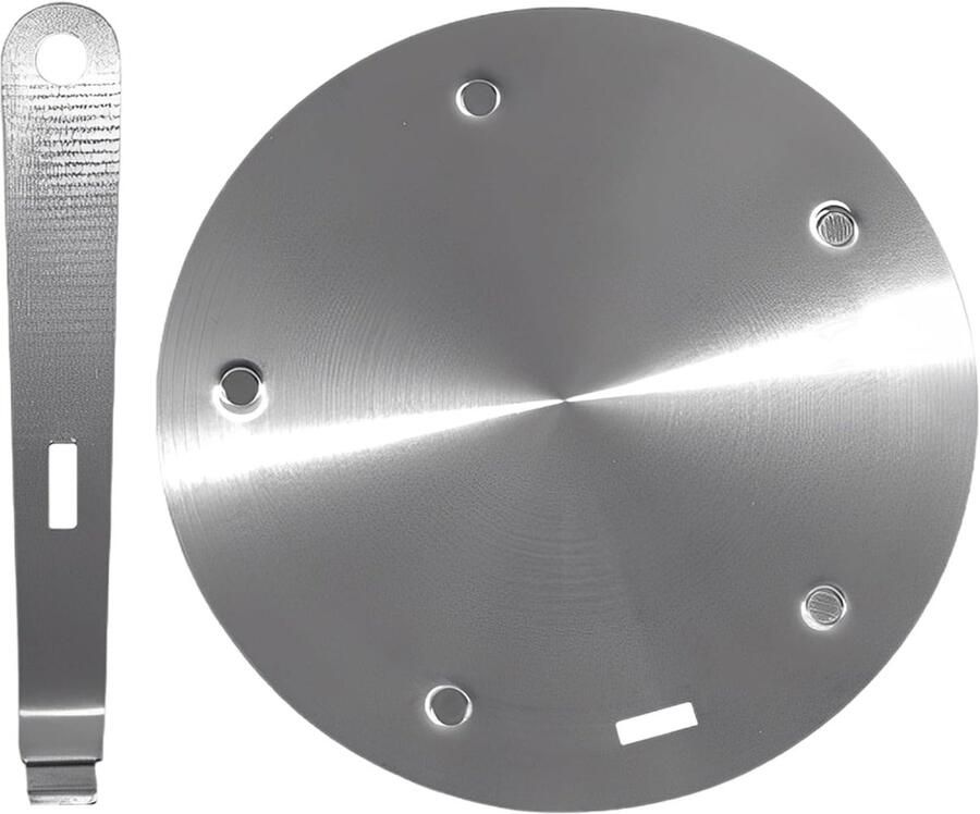 Inductie Kookplaat Adapter Warmteverspreider Plaat Gelijkmatig Koken Hittebestendige Handgreep 24 cm Diameter Zilver