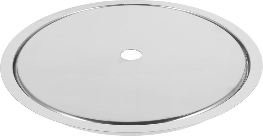 Inductie Kookplaat Adapter Warmteverspreider Ring Gelijkmatige Hitte Roestvrij Staal 31.8cm Diameter Zilver