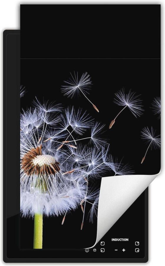 Inductie kookplaat beschermer 30x52 cm Zwart Rood Voor bescherming en extra werkoppervlak