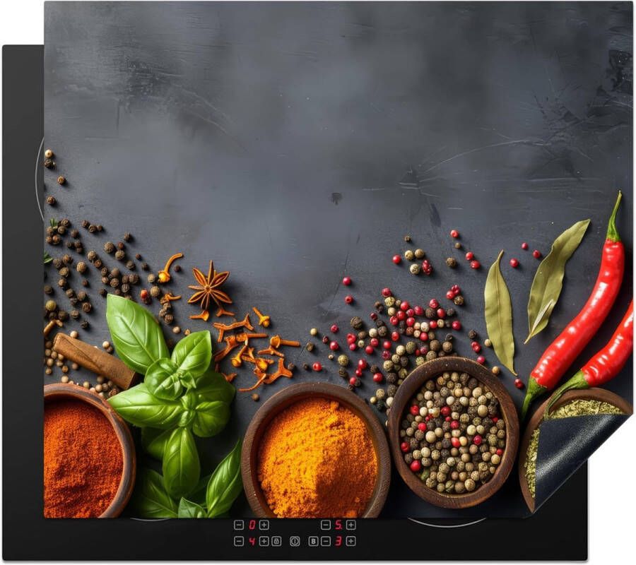 Inductie Kookplaat Beschermer 60x52 cm Antislip Afdekplaat voor Keuken Beton Look Decoratie Bescherming tegen Krassen en Vlekken