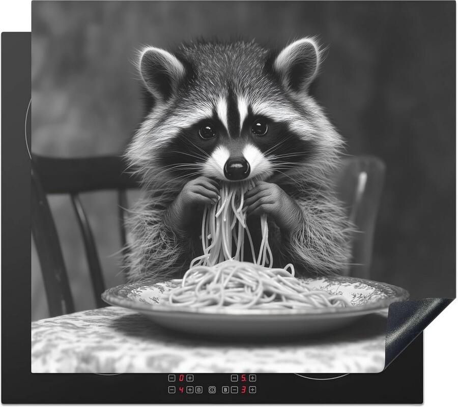 Inductie Kookplaat Beschermer 60x52 cm Antislip Mat en Afdekplaat voor Keuken Unieke Fotoprint Bescherming tegen Krassen en Vuil