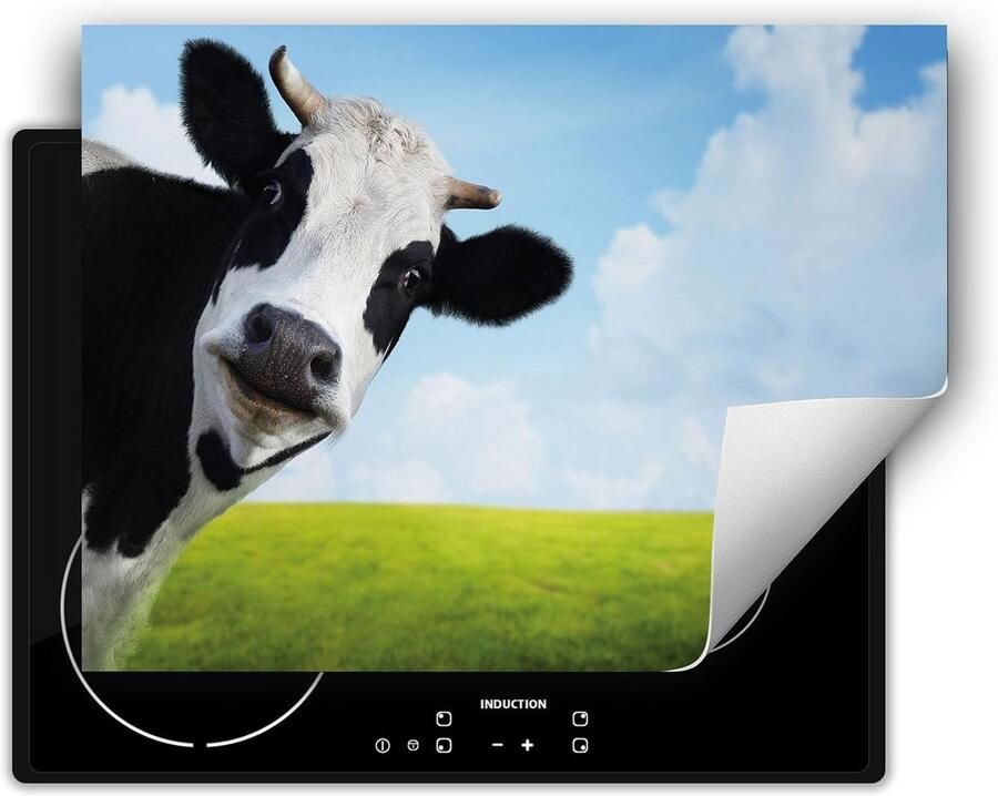 Inductie Kookplaat Beschermer 80x52cm Kookplaat Onderlegger met Koeienprint