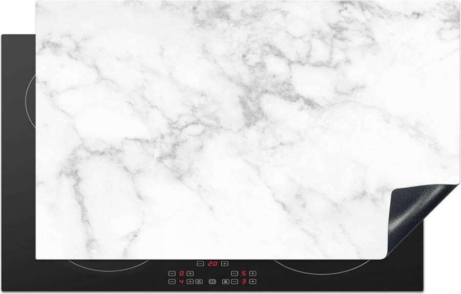 Inductie Kookplaat Beschermer 83x51 cm Luxe Marmerlook Antislip Afdekplaat voor Kookplaat Keuken Decoratie
