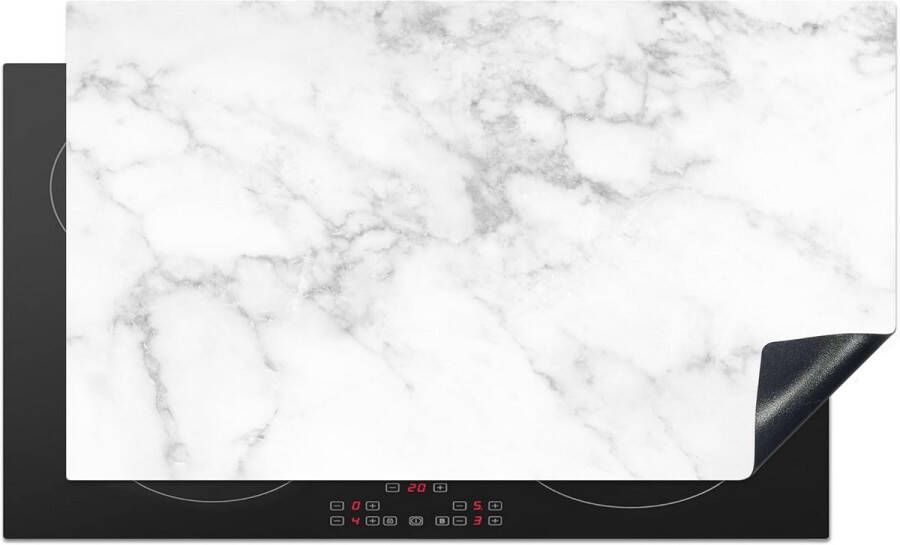 Inductie Kookplaat Beschermer 91x52 cm Luxe Marmerlook Afdekplaat Antislip Mat voor Keuken