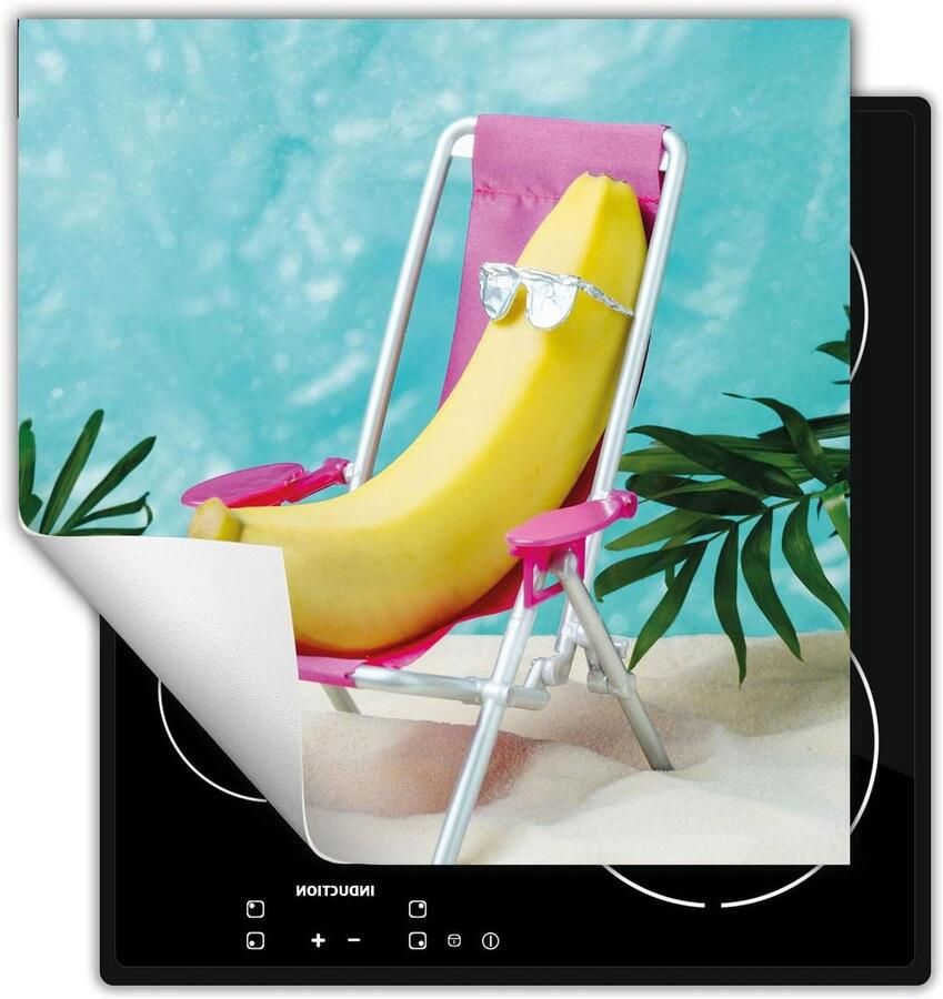 Inductie Kookplaat Beschermer Afdekplaat Mat Extra Werkruimte Creëren Antislip Vinyl Materiaal 50x52 cm Strand