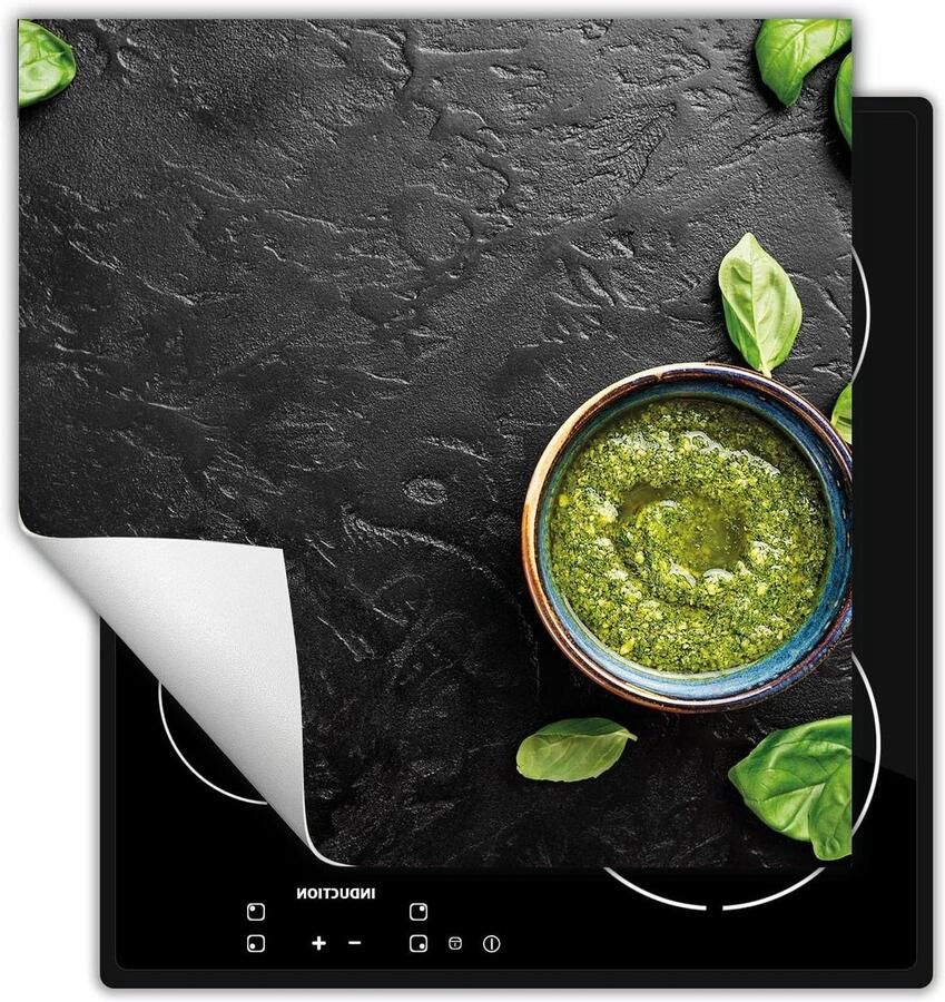 Inductie Kookplaat Beschermer Afdekplaat Mat Extra Werkruimte Creëren Antislip Vinyl Materiaal 50x52 cm Leisteen