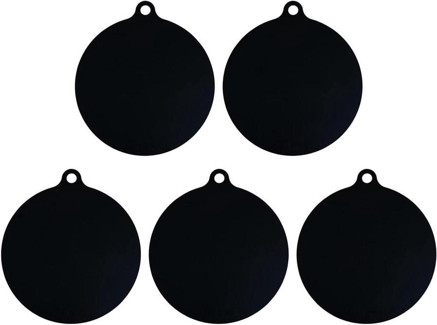 Inductie Kookplaat Beschermer Antislip Mat Siliconen Kookplaat Beschermen Hittebestendig en Wasbaar 22 cm Diameter Zwart