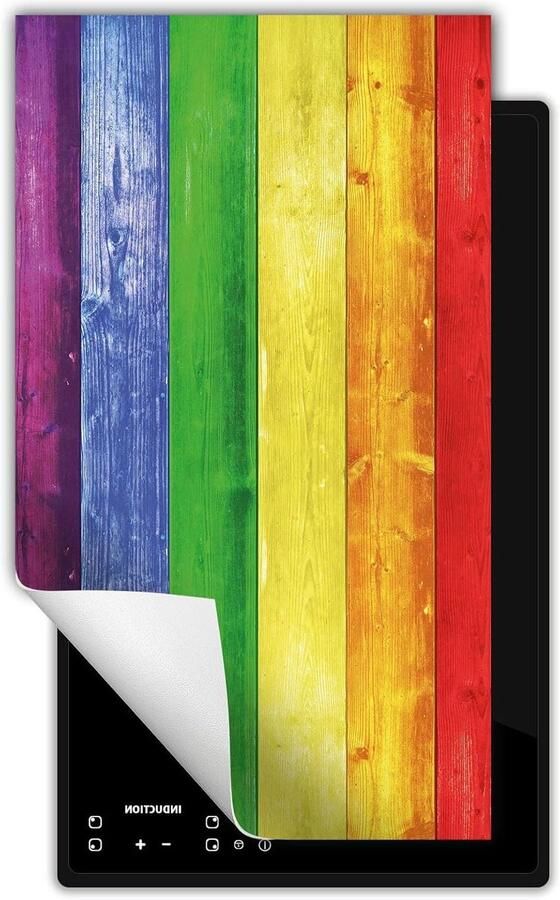 Inductie kookplaat beschermer Fornuis afdekplaat Extra werkruimte creëren Kras- en vlekbestendig vinyl 30x52 cm Kleurrijk