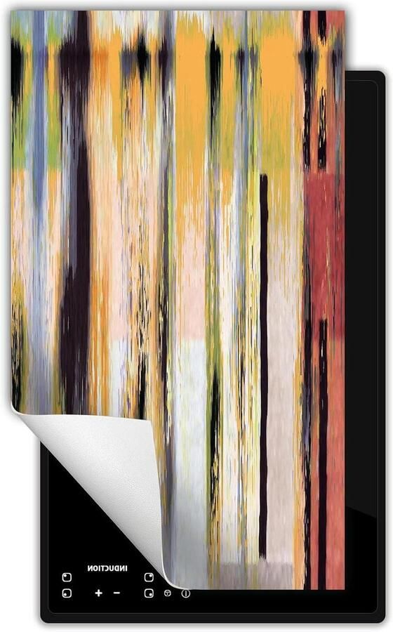 Inductie kookplaat beschermer Fornuis afdekplaat Extra werkruimte creëren Krasbestendig vinyl materiaal 30x52 cm Kleurrijk