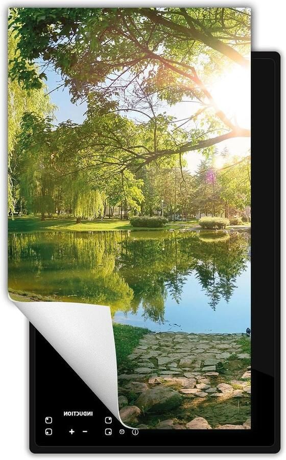 Inductie kookplaat beschermer Fornuis afdekplaat Extra werkruimte creëren UV-print technologie 30x52 cm Landschap