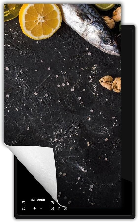 Inductie kookplaat beschermer Fornuis afdekplaat Extra werkruimte Krasvrije bescherming 30x52 cm Leisteen