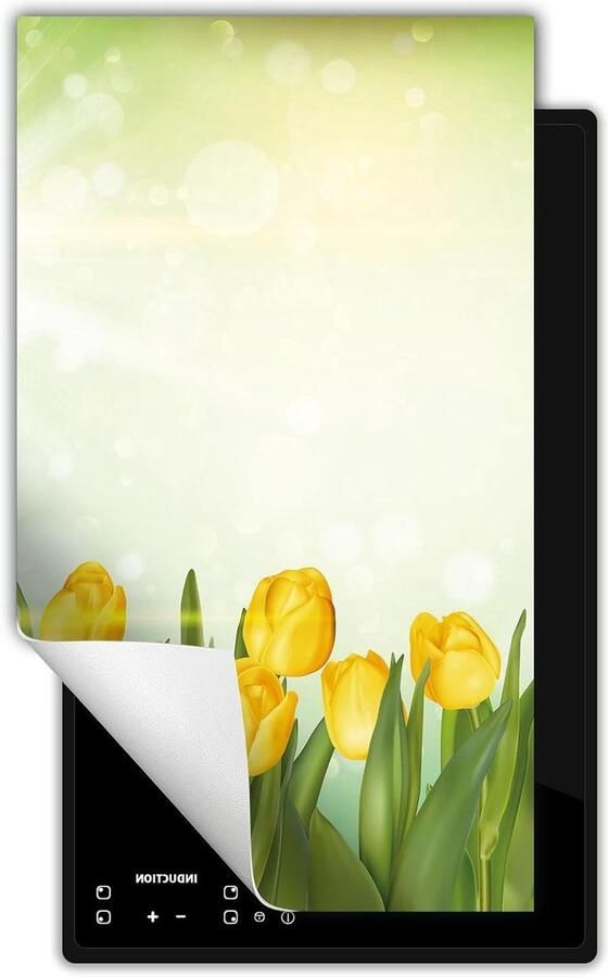 Inductie kookplaat beschermer Fornuis afdekplaat Keuken organiseren Extra werkblad 30x52 cm Tulpen