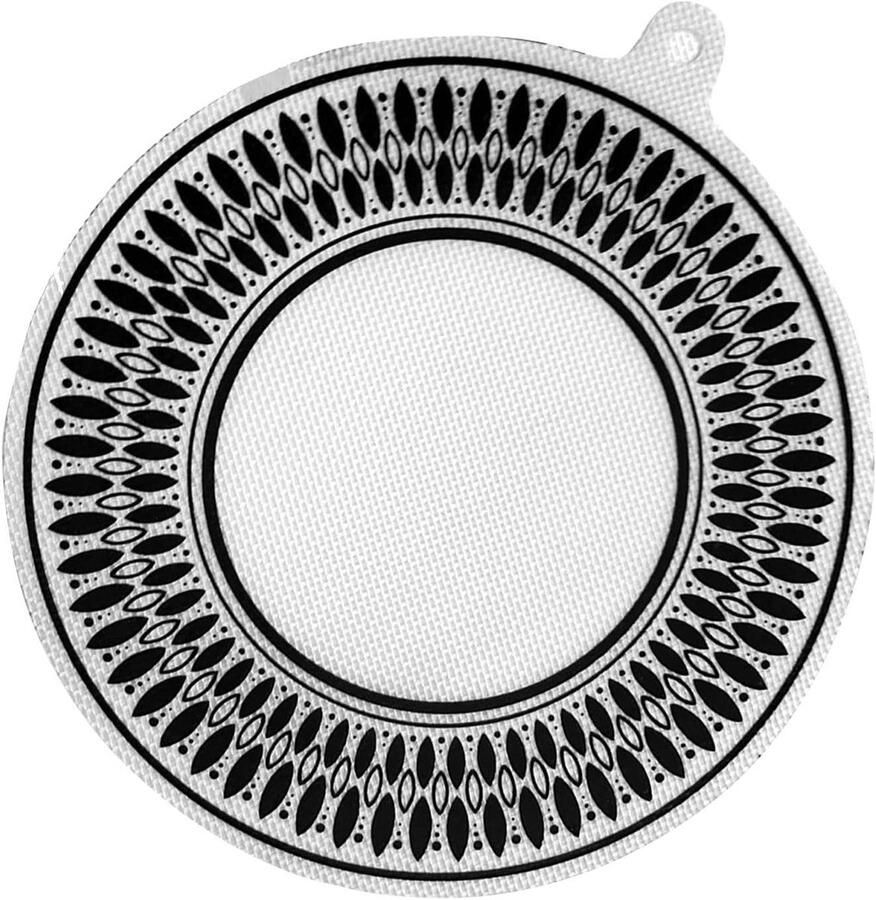 Inductie Kookplaat Beschermer Inductie Mat Koken Beschermen Hittebestendig Siliconen 24 cm Diameter Zwart