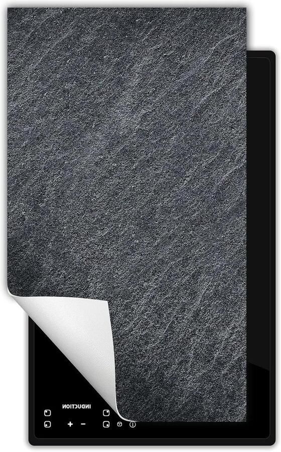 Inductie kookplaat beschermer Kookplaat deksel Extra werkruimte creëren Kras- en vlekbestendig 30x52 cm Grijs