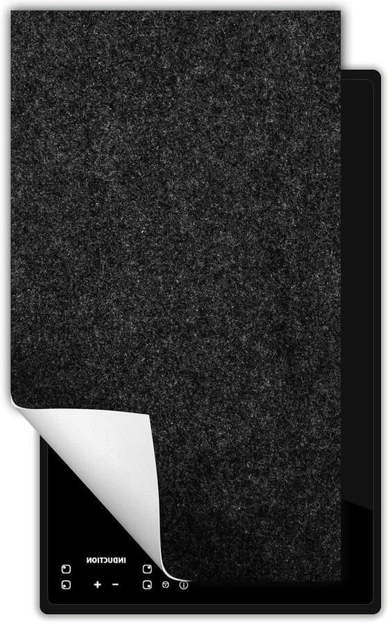 Inductie kookplaat beschermer Kookplaat mat Extra werkruimte Krasbestendig vinyl 30x52 cm Graniet