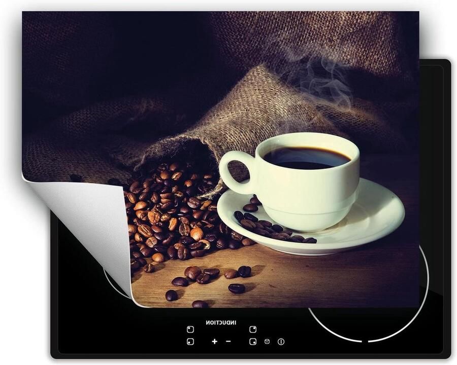 Inductie Kookplaat Beschermer Kookplaat Mat Keuken Werkruimte Anti-slip Vinyl 70 x 52 cm Koffiebruin