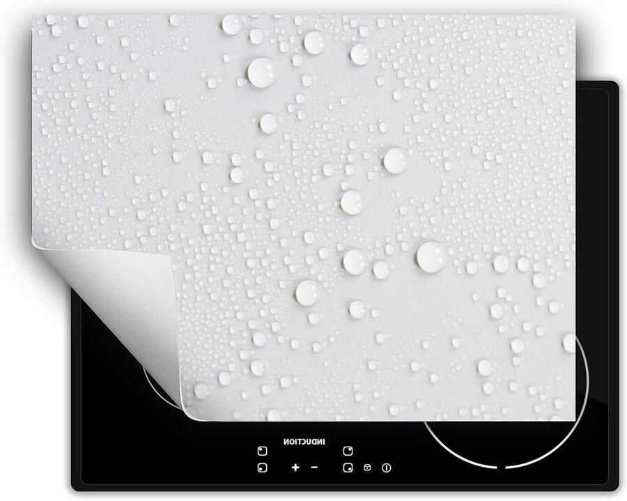 Inductie Kookplaat Beschermer Kookplaat Mat Keuken Werkruimte Anti-slip Vinyl 80x52 cm Wit
