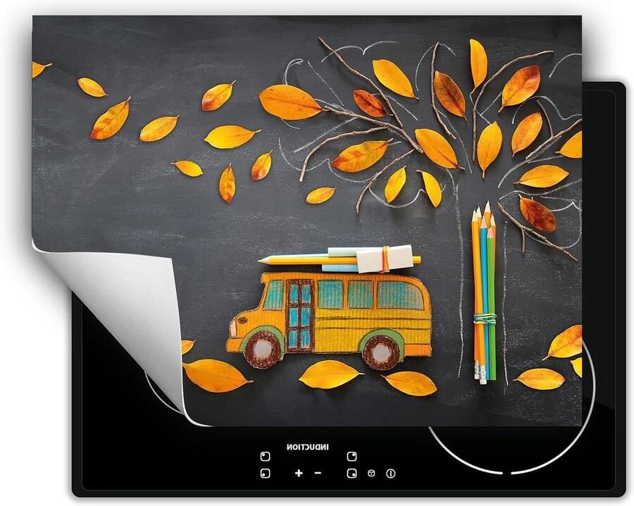 Inductie Kookplaat Beschermer Kookplaat Mat Keuken Werkruimte Creëren Kras- en Vuilwerend 80x52cm Herfstkleuren