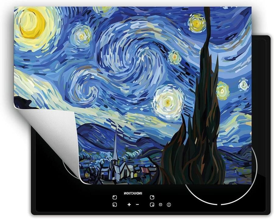 Inductie Kookplaat Beschermer Kookplaat Mat Koken en Keuken Krasbestendig 80x52 cm Blauw