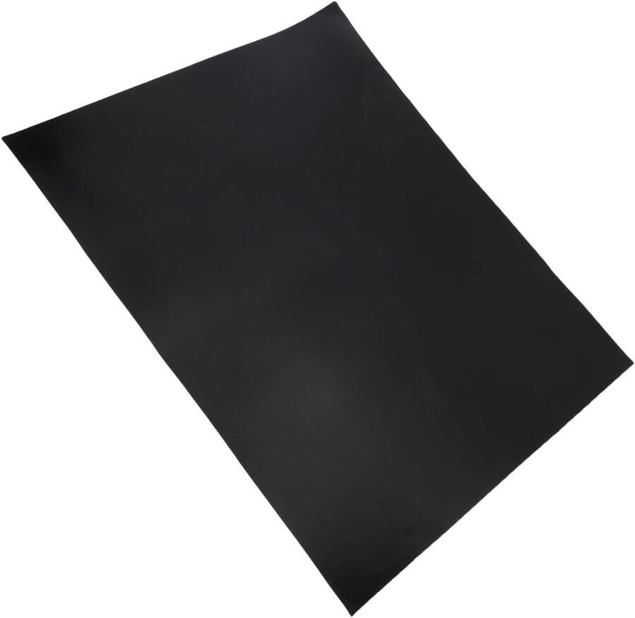 Inductie Kookplaat Beschermer Kookplaatmat Siliconen Krasvrije Keuken Zelfnivellerend Glasvezel 51x63 cm Zwart
