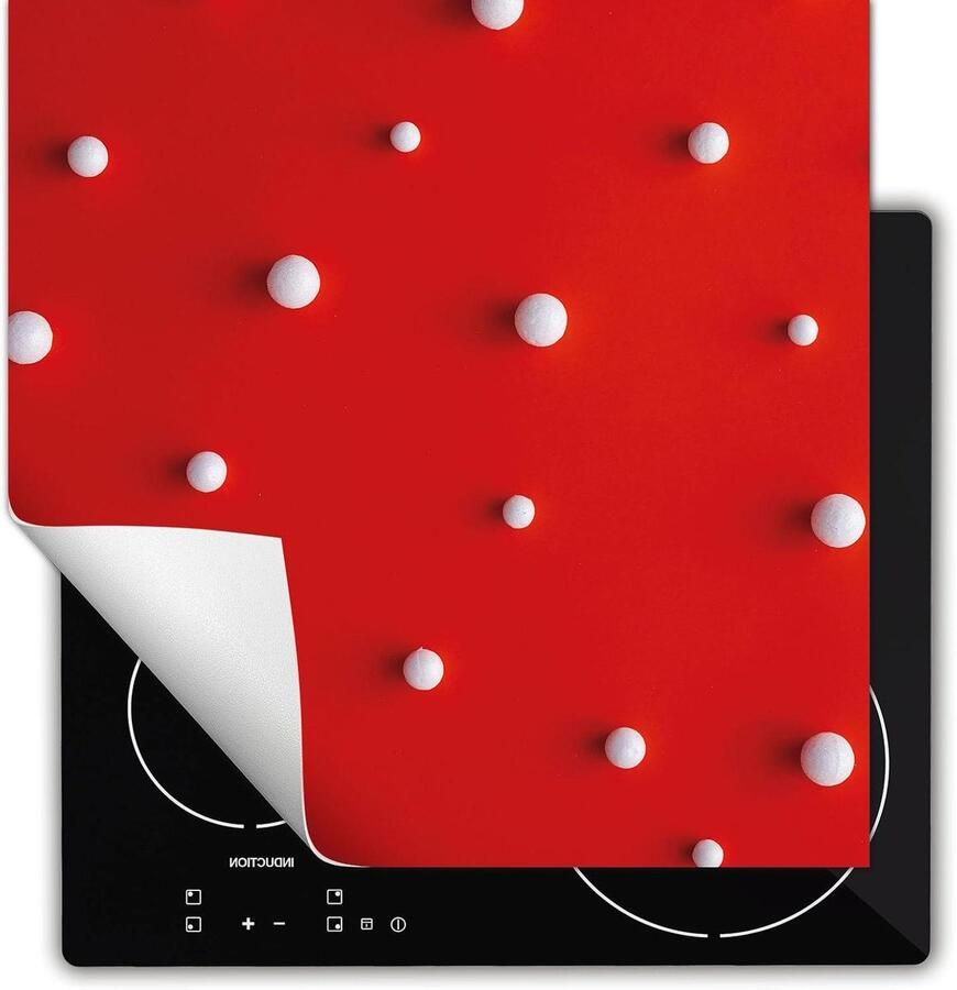 Inductie Kookplaat Beschermer Mat Kookplaat Anti-slip Keuken Werkruimte Krasbestendig Vinyl 60x52cm Rood