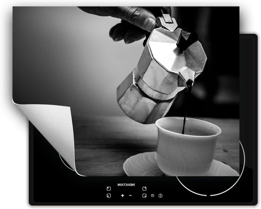 Inductie Kookplaat Beschermer Mat Kookplaat Beschermen Kookplaat Anti-slip Vinyl 70x52cm Grijs Koffie